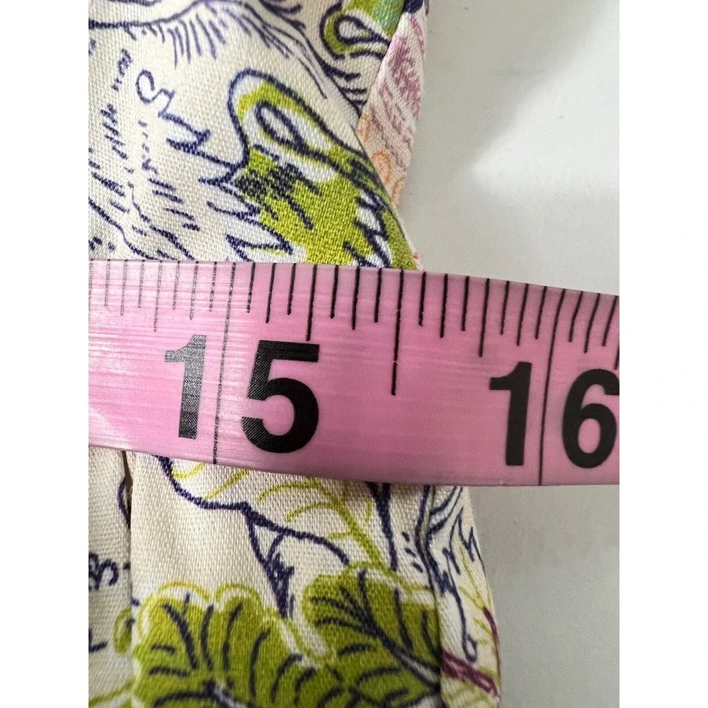 Cinq à Sept‎ Size 8 Dress Ethel Paisley Puff Sleeve Babydoll Feminine Dainty